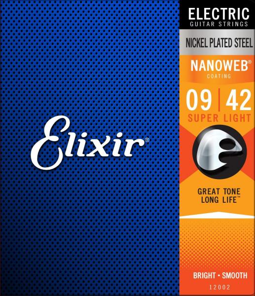 Encordoamento Corda de Guitarra Elixir Nanoweb 12052 010 Usa