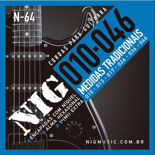 Encordoamento Corda para Guitarra Nig 010-046 N64
