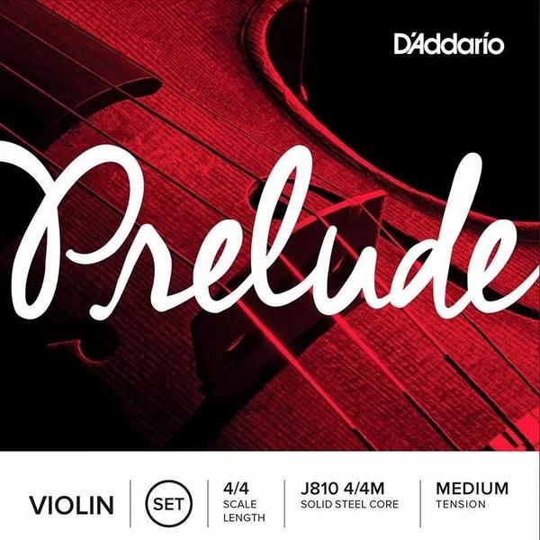 Encordoamento Corda Violino Daddario Cordas Prelude 4/4 J810 - D'addario