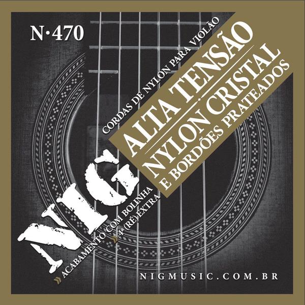 Encordoamento Cordas NIG N470 Tensão Alta para Violão Nylon - Nig Music