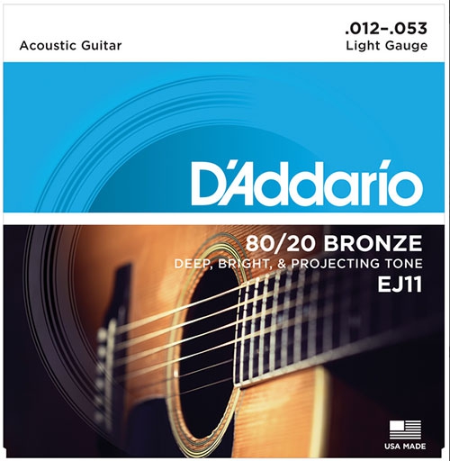 Encordoamento D'Addario Light Gauge EJ11 - 0.012 - EC0059 - Musical-express