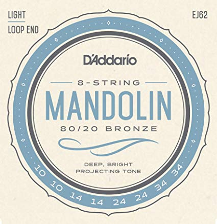 Encordoamento DAddario Mandolin EJ62 Ligth - Daddario