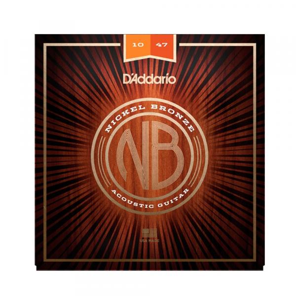 Encordoamento D'Addario P/ Violão Nickel Bronze NB1047 10/47 - EC0295