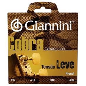Encordoamento de Aço para Cavaco Série Cobra Leve Giannini