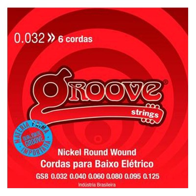 Encordoamento de Contrabaixo 6 Cordas Groove 32/125