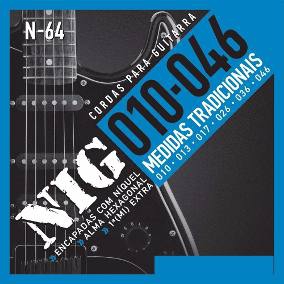 Encordoamento de Guitarra Nig N64 0.10 Niquel