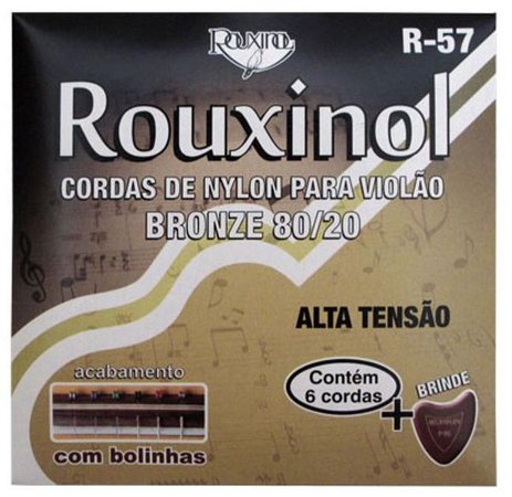 Encordoamento de Nylon com Bolinhas para Violão R57 Rouxinol