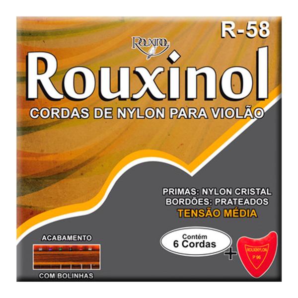 Encordoamento de Nylon para Violão com Bolinha .028-.043 - Rouxinol
