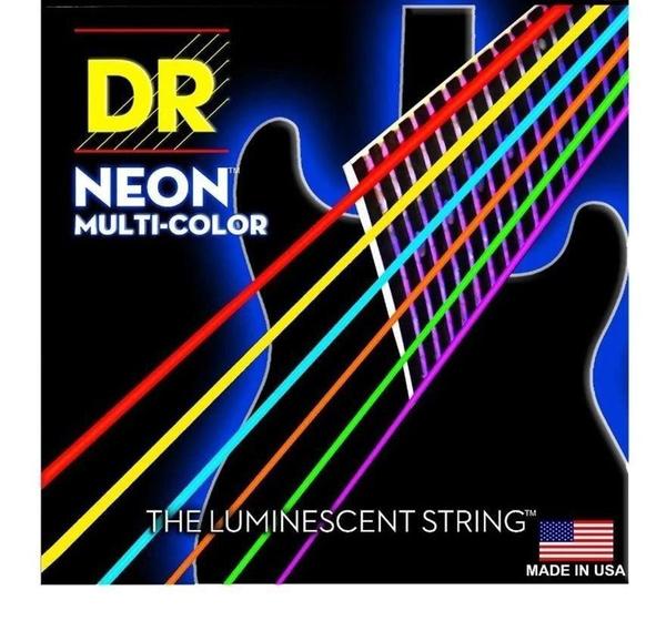 Encordoamento Dr Neon Multicolor para Guitarra