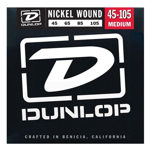 Encordoamento Dunlop 10222 045 para Baixo 4c Niquel Media