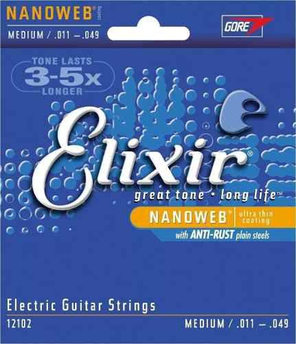 Encordoamento Elixir Guitarra 011 Anti Rust 12102 Guita + Nf