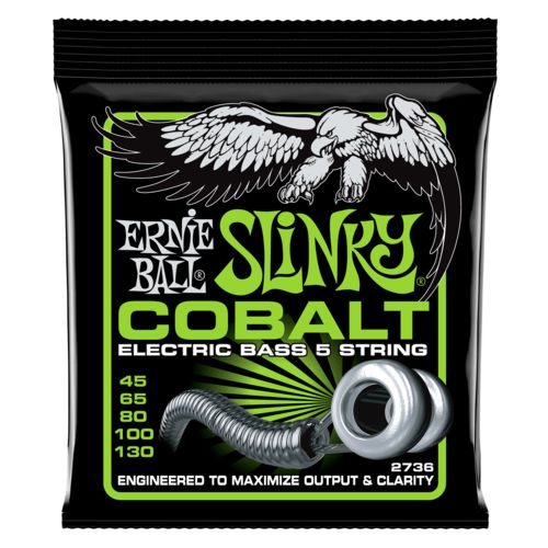 Encordoamento Ernie Ball Baixo 5 Cordas Cobalt Slinky 45.130