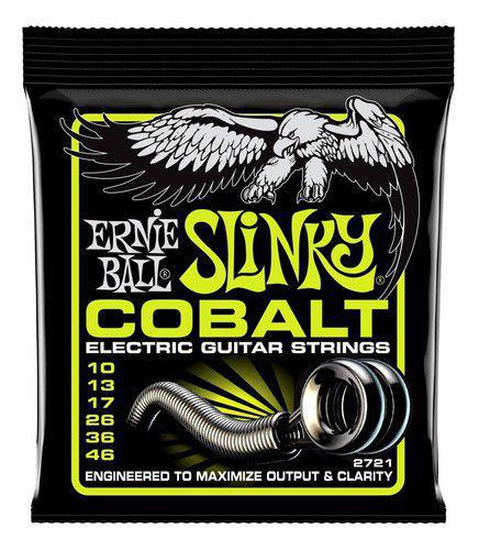 Encordoamento Ernie Ball Guitarra 010 Slinky Cobalt 2721
