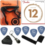 Encordoamento Fender Phosphor Bronze 012 Violão Aço Light 60L + Kit IZ3