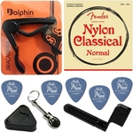 Encordoamento Fender Violão Nylon / Clássico Normal Tension 100CLR + Kit IZ3