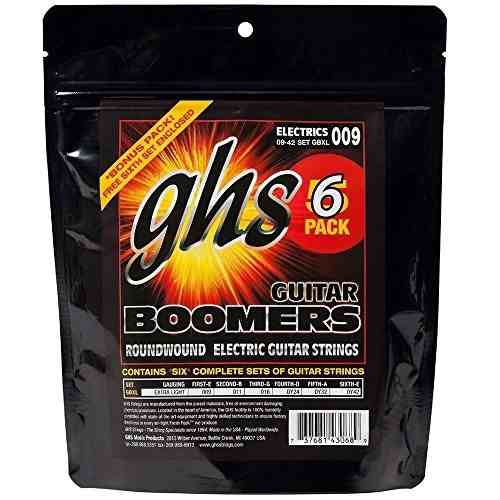 Encordoamento Ghs Kit com 6 Cordas Gbxl5 Guitarra Boomers 09