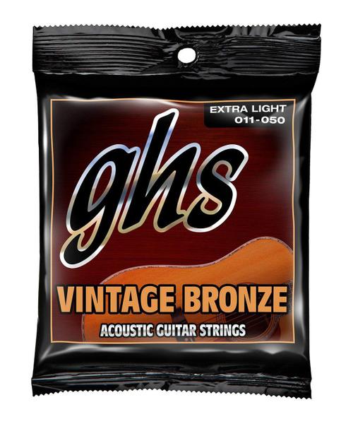Encordoamento GHS VN-XL Vintage Bronze 011 /050 para Violão