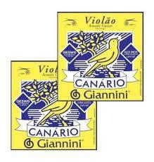 Encordoamento GIANINNI P/ Violão -- Canário Aço -- C/ Bolinha -- GESWB -- Kit C/ 2 Jogos - Giannini