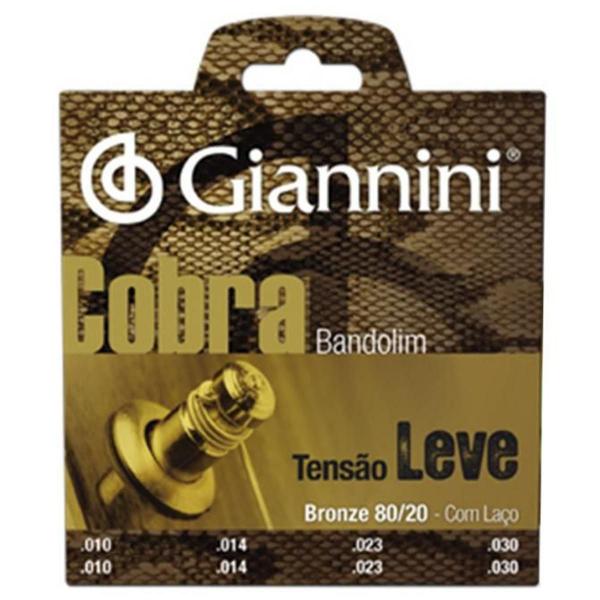 Encordoamento Giannini Cobra CM82L para Bandolim - Leve