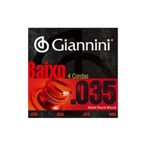 Encordoamento Giannini GEEBRLX 035 para Contrabaixo 4 Cordas
