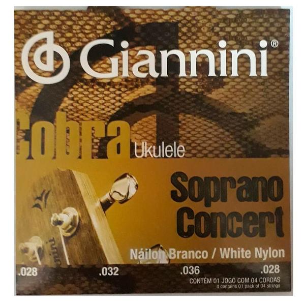 Encordoamento Giannini GEUKSC .028/.028 para Ukulele Concert