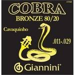 Encordoamento Giannini P Cavaquinho Serie Cobra Cc82h Pesada (Bronze 8020)