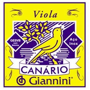 Encordoamento Giannini P Viola Caipira Serie Canario GESVB Tensao Media com Bolinha