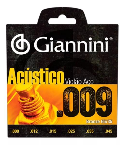 Encordoamento Giannini P/ Violão -- ACÚSTICO .009 -- GESWAL