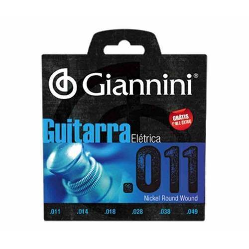 Encordoamento Giannini para Guitarra Geegst 11 (.011 - .049)