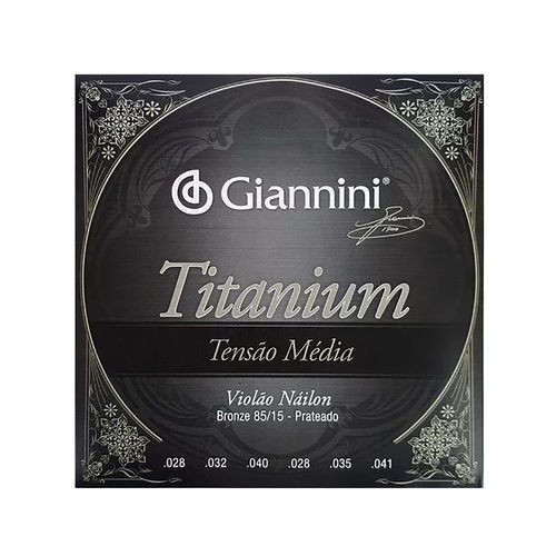 Encordoamento Giannini para Violão Nailon Titanium Genwtm
