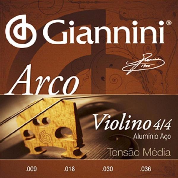 Encordoamento Giannini para Violino 4/4 GEAVVA