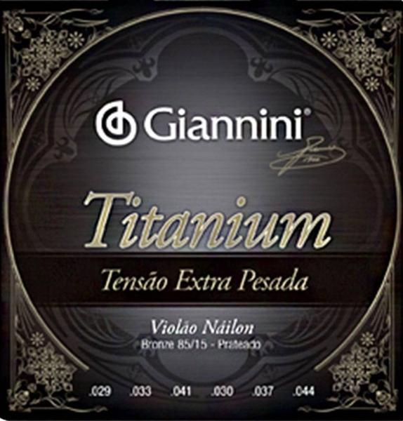 Encordoamento Giannini Titanium para Violão Extra Pesada 85/15 GENWXTA