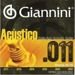 Encordoamento Giannini Violão Aço GESPW Cordas 011