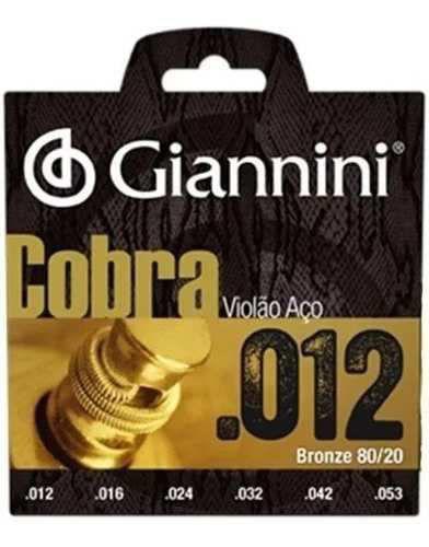 Encordoamento Giannini Violão Light 012 80/20