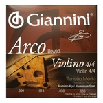 Encordoamento Giannini Violino Aco/alum 4/4 Media Geavva