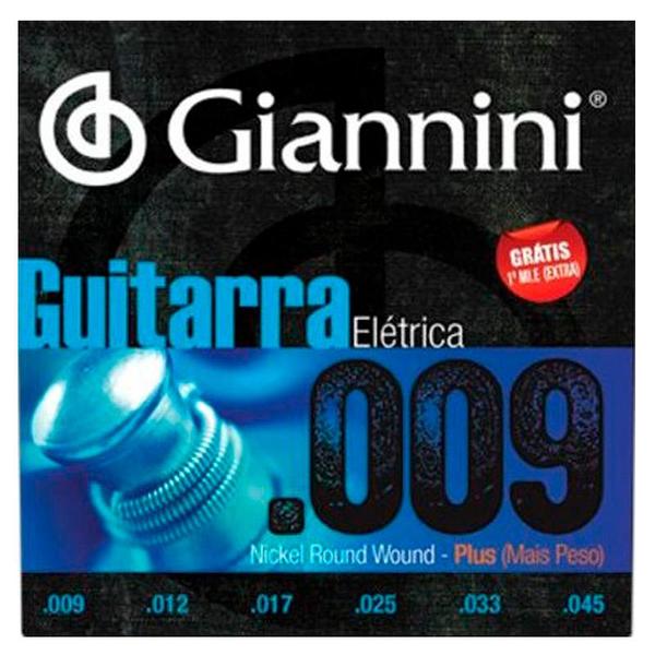 Encordoamento Guitarra 0.09 Hibrida GEEGSTH.9 - Giannini