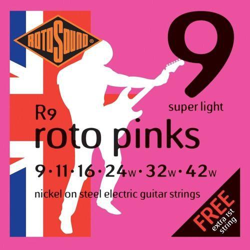 Encordoamento Guitarra 009 Rotosound Roto Pinks R9
