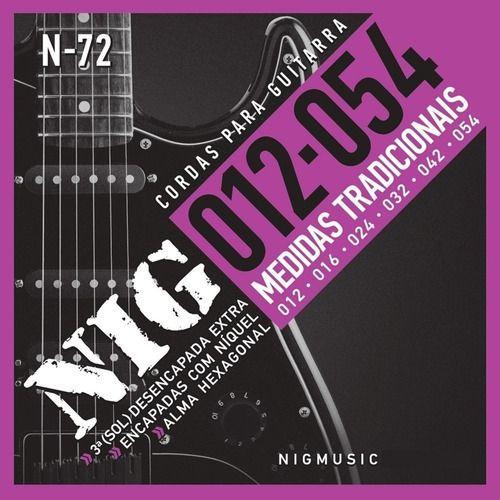 Encordoamento Guitarra 012 NIG N72