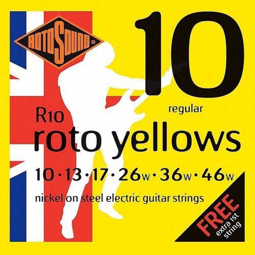 Encordoamento Guitarra 010 Rotosound Roto Yellows R10
