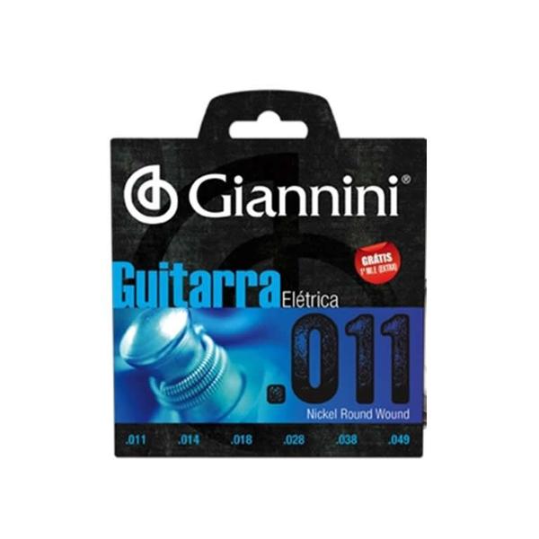Encordoamento Guitarra 011 Giannini + Mi Extra