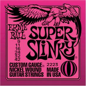 Encordoamento Guitarra 09 Ernie Ball Super Slinky 2223