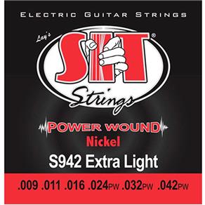 Encordoamento Guitarra 09 Sit Strings Power Wound Nickel S942