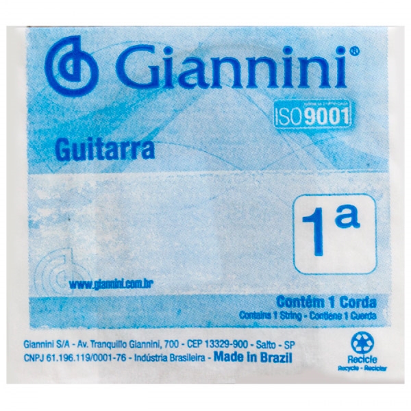 Encordoamento Guitarra 1ª Corda 6 Unidades Geegst10.1 Giannini