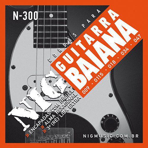 Encordoamento Guitarra Baiana NIG N300 .009 - .047 - Nig Strings