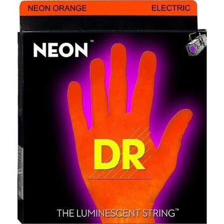 Encordoamento Guitarra Dr Neon Orange 011 Laranja Brilhante - Dr Strings