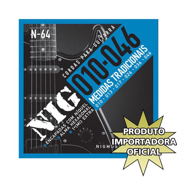 Encordoamento Guitarra Elétrica N64 Nig