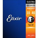 Encordoamento Guitarra Elixir 010 12052 Nanoweb Anti Rust