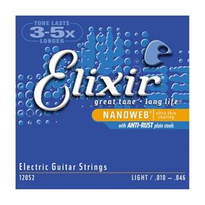 Encordoamento Guitarra Elixir Nanoweb 12052 0,10