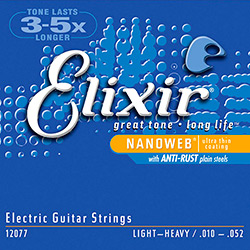 Encordoamento Guitarra Elixir Nanoweb 12077 0,10