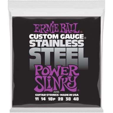 Encordoamento Guitarra Ernie Ball 2245 011-048 Stainless Steel Power Slinky